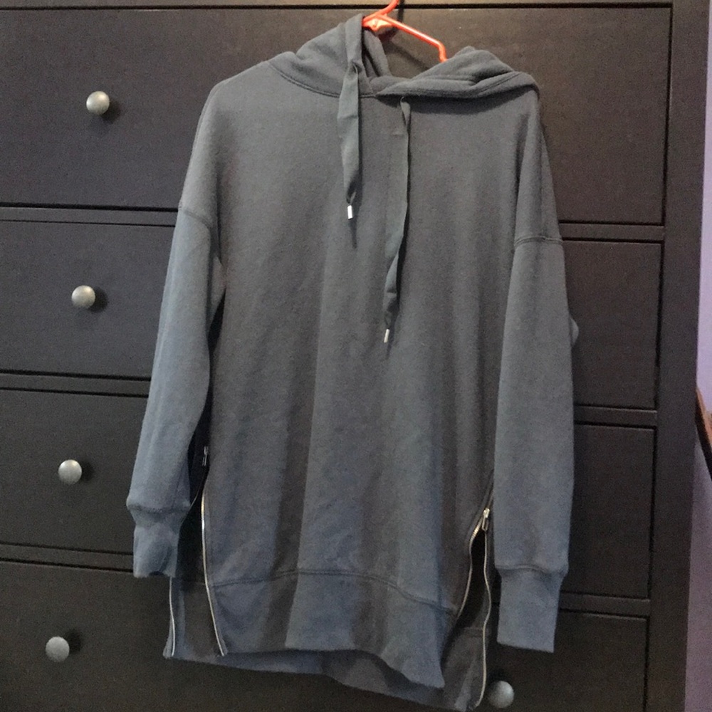 Blue Long American Eagle Hoodie